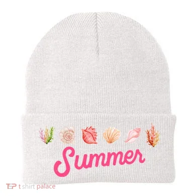 Summer Seashell Tropical Beanie
