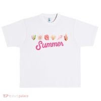 Summer Seashell Tropical Urban Oversized Heavyweight T-Shirt thumb 0