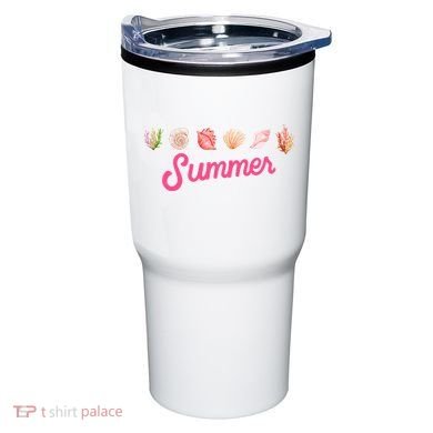 Summer Seashell Tropical Tumbler