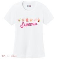 Summer Seashell Tropical Women's Cooling Performance Crew T-Shirt thumb 0