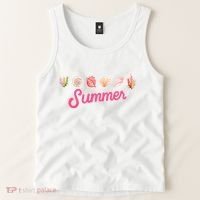 Summer Seashell Tropical Tank Top thumb 2