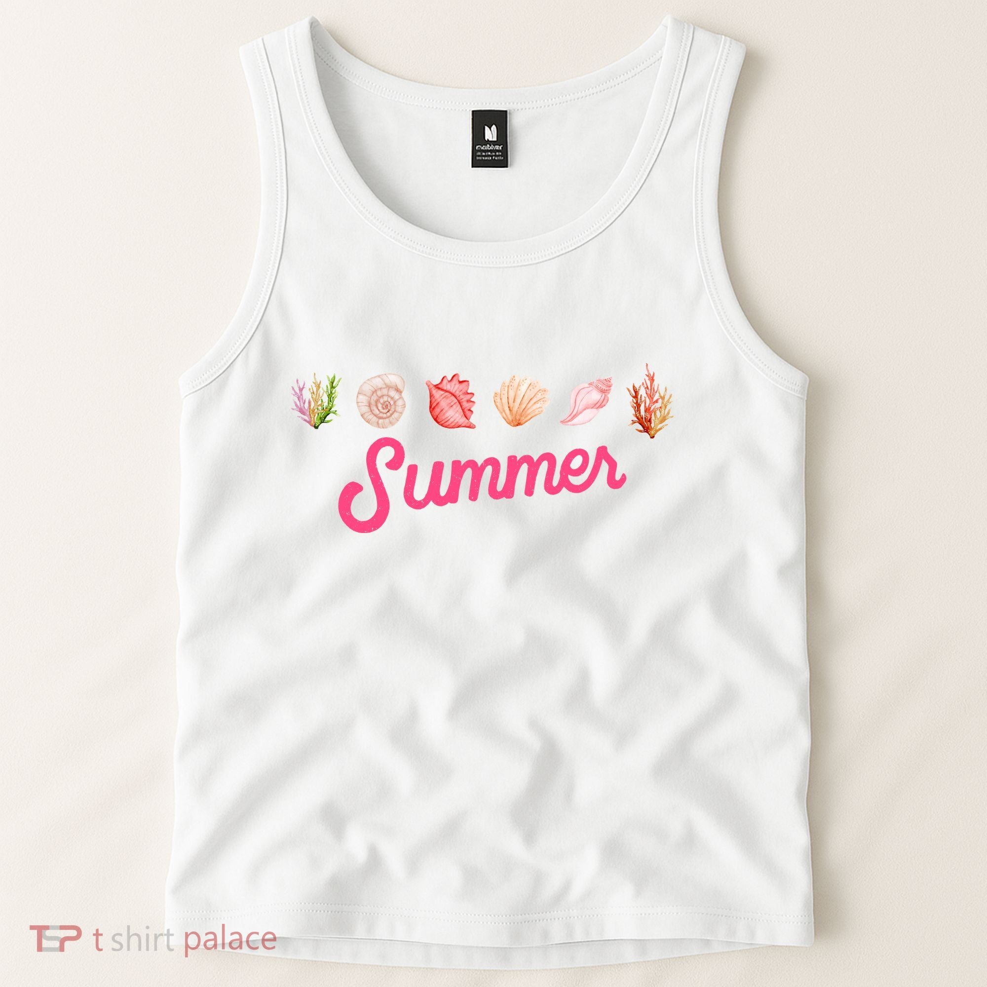 Summer Seashell Tropical Tank Top