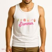 Summer Seashell Tropical Tank Top thumb 3