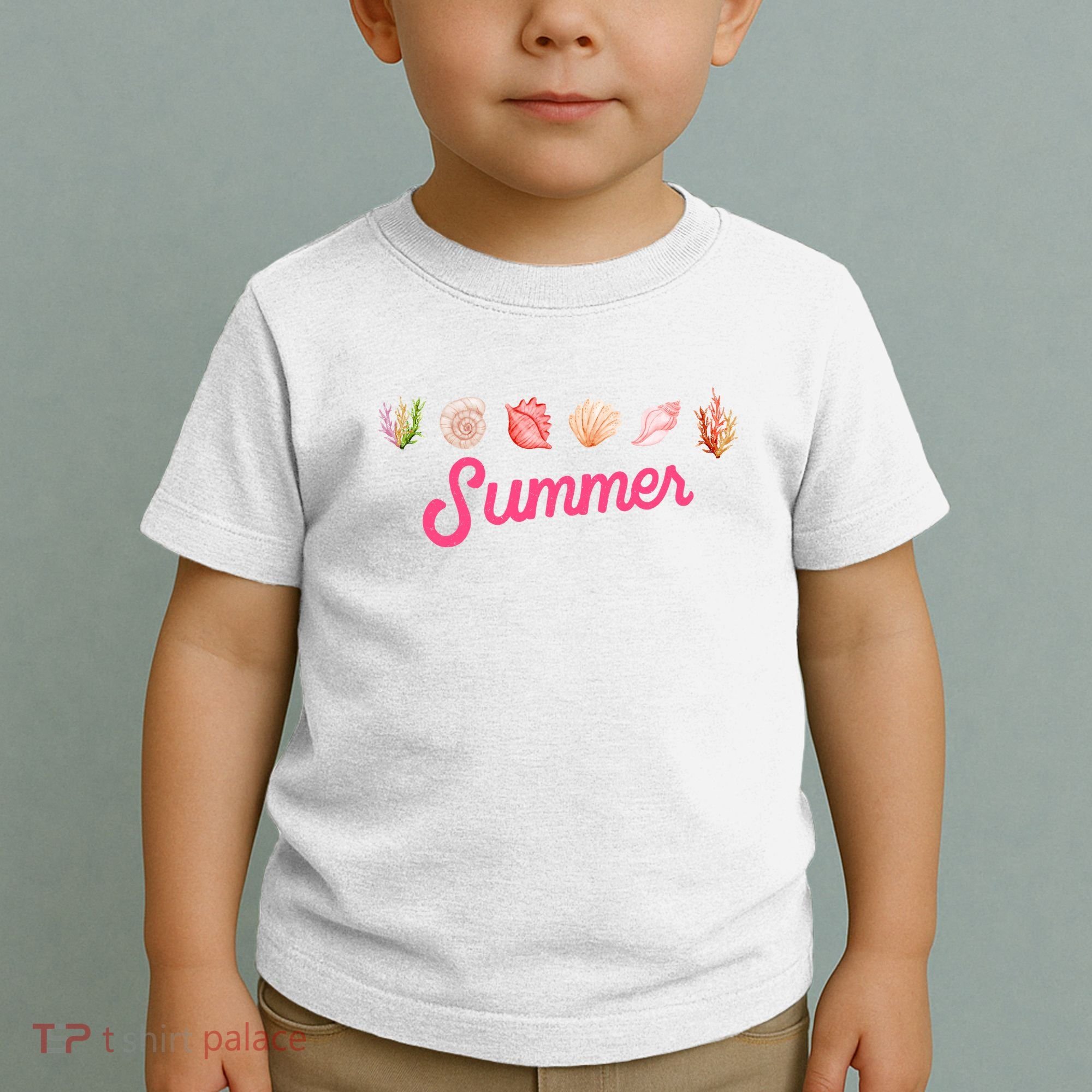 Summer Seashell Tropical Toddler T-Shirt