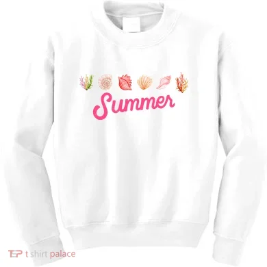 Summer Seashell Tropical Kids Sweatshirt