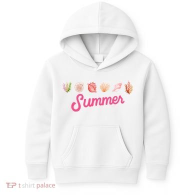 Summer Seashell Tropical Kids Hoodie