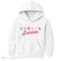 Summer Seashell Tropical Kids Hoodie thumb 0