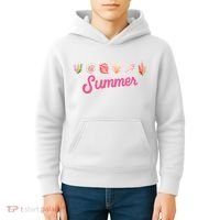 Summer Seashell Tropical Kids Hoodie thumb 4