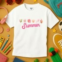Summer Seashell Tropical Kids T-Shirt thumb 3