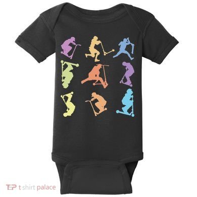 Stunt Scooter Tricks Baby Bodysuit