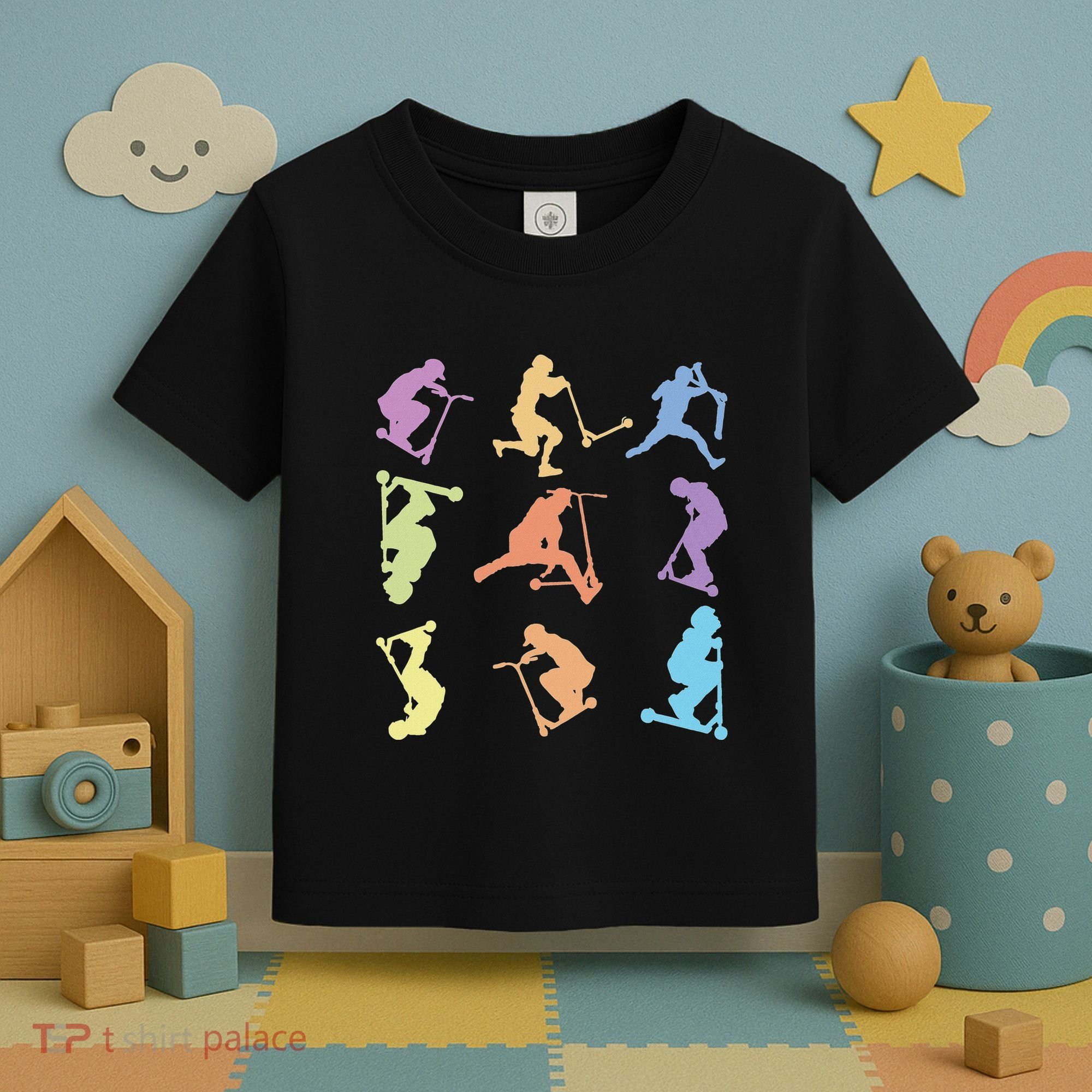 Stunt Scooter Tricks Toddler T-Shirt