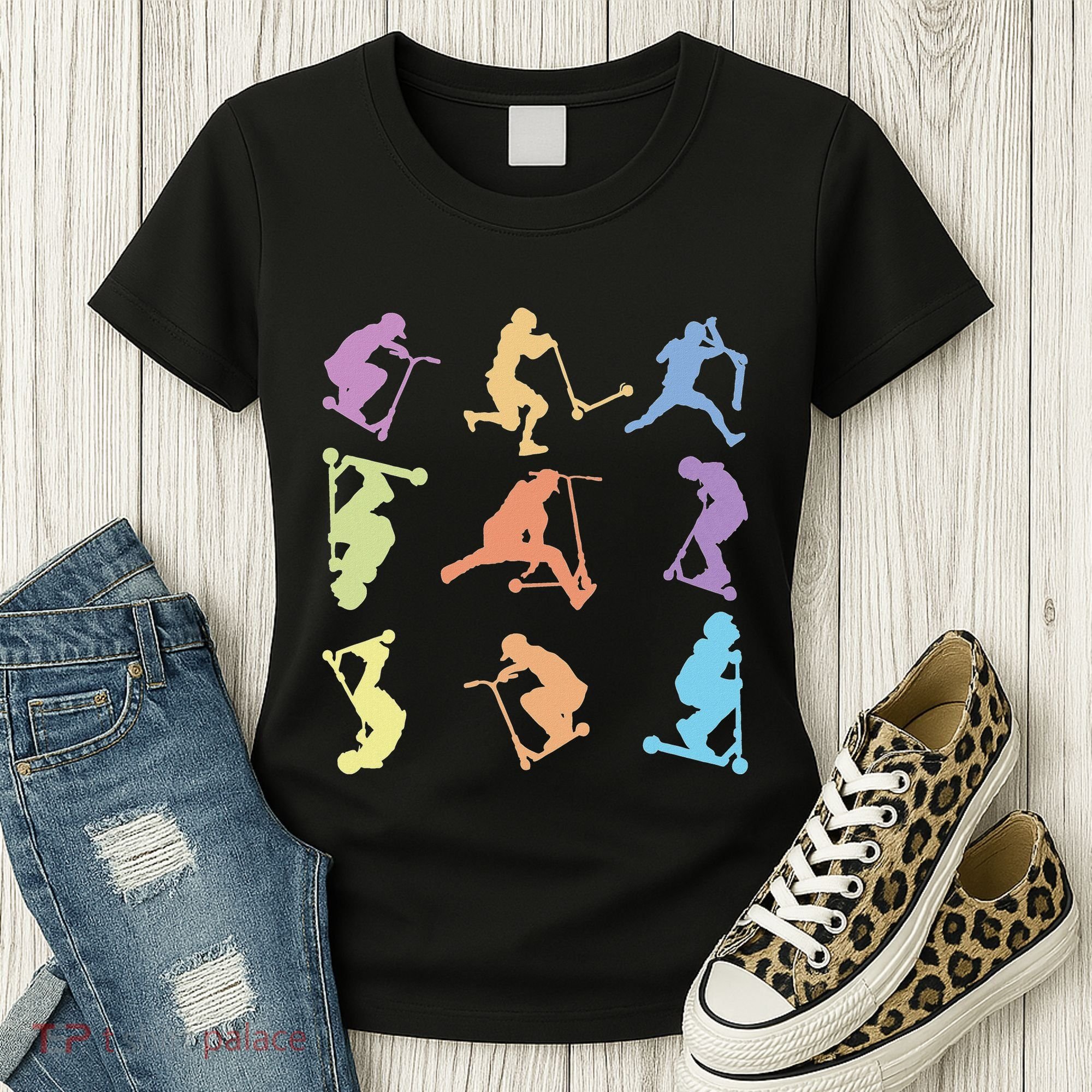 Stunt Scooter Tricks Women's T-Shirt