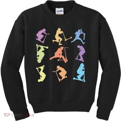 Stunt Scooter Tricks Kids Sweatshirt