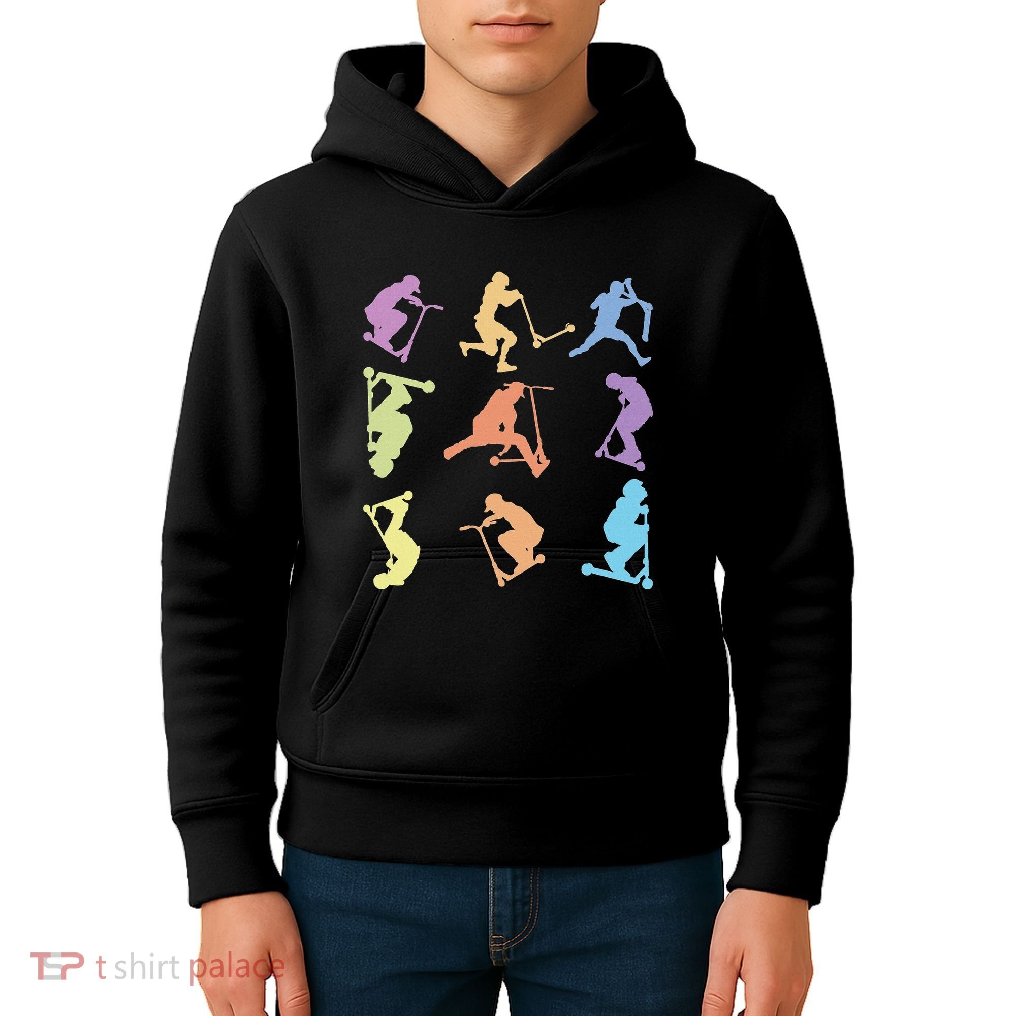 Stunt Scooter Tricks Kids Hoodie