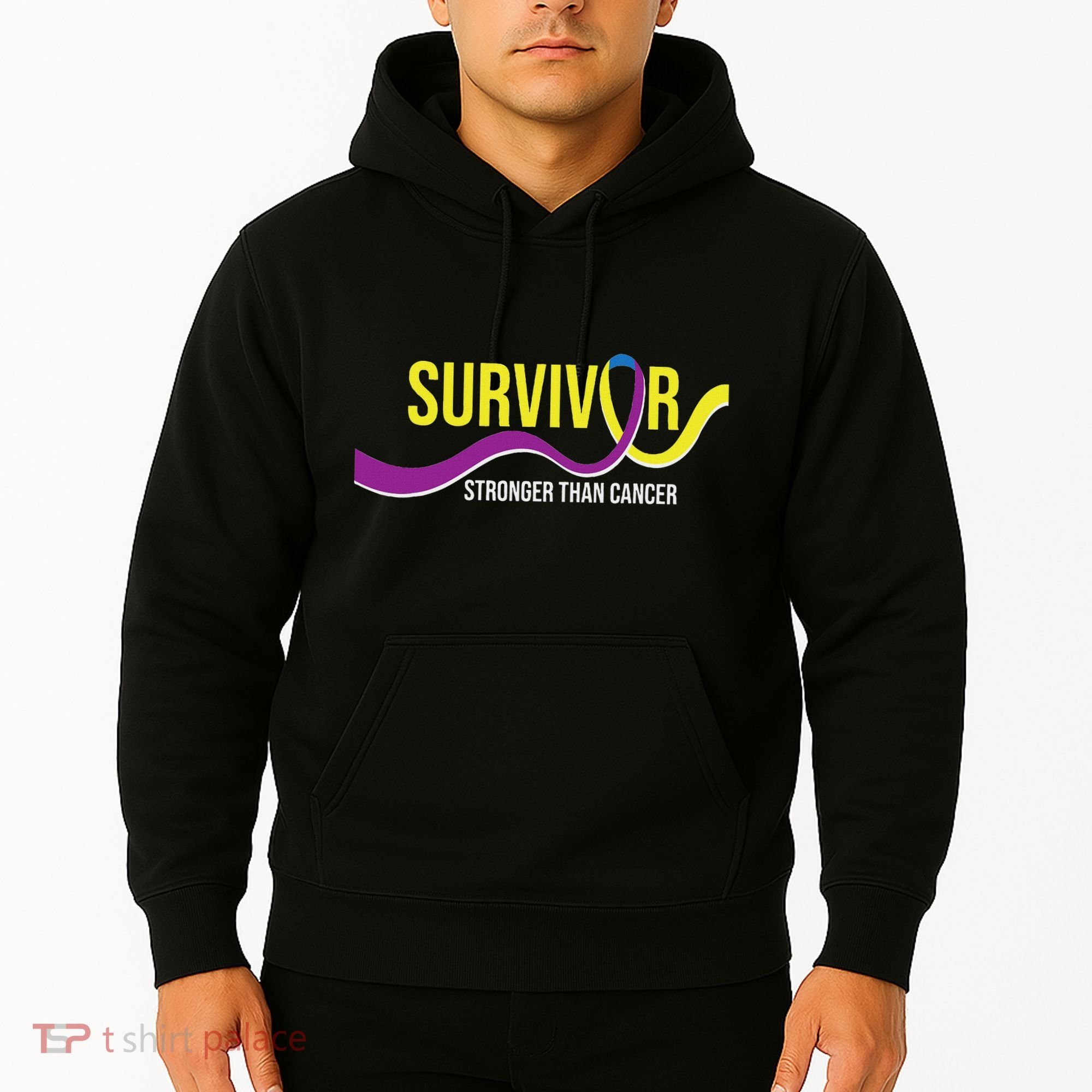 Survivor Stronger Than Cancer Bladder Cancer Awareness Hoodie