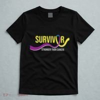 Survivor Stronger Than Cancer Bladder Cancer Awareness T-Shirt thumb 5