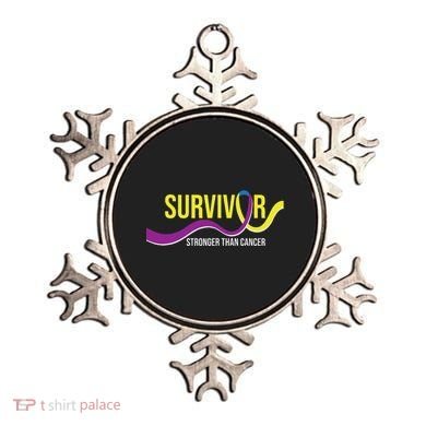 Survivor Stronger Than Cancer Bladder Cancer Awareness Ornament