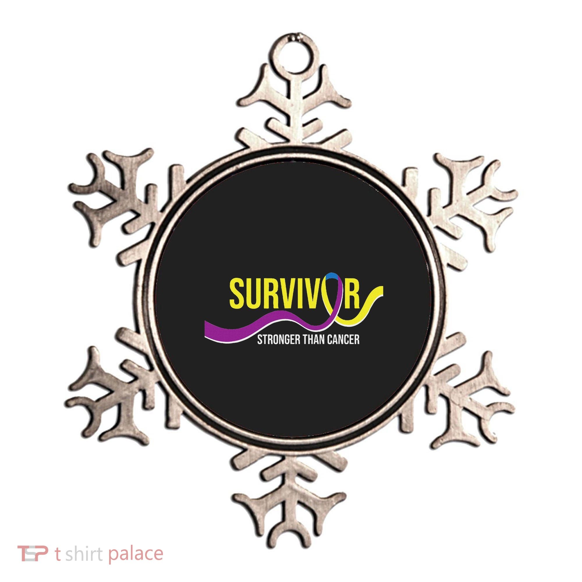 Survivor Stronger Than Cancer Bladder Cancer Awareness Ornament