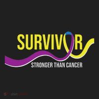 Survivor Stronger Than Cancer Bladder Cancer Awareness Hat thumb 2