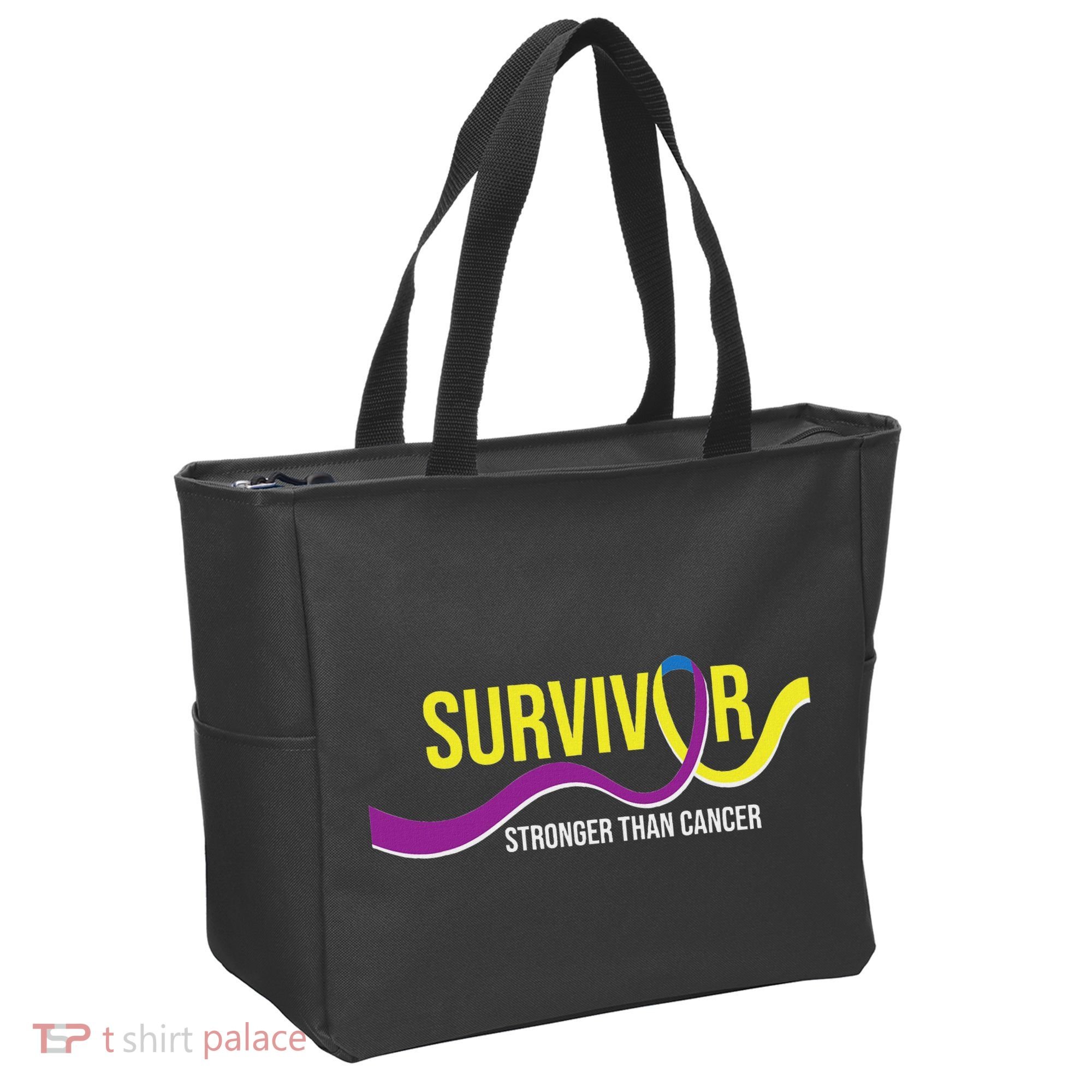 Survivor Stronger Than Cancer Bladder Cancer Awareness Tote Bag