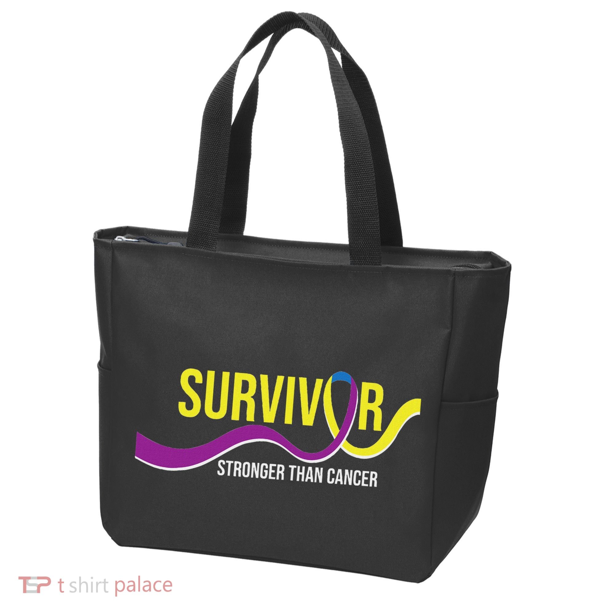 Survivor Stronger Than Cancer Bladder Cancer Awareness Tote Bag