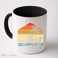 Surfer Summer Tropical Sunset Coffee Mug thumb 0