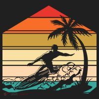 Surfer Summer Tropical Sunset Tumbler thumb 3