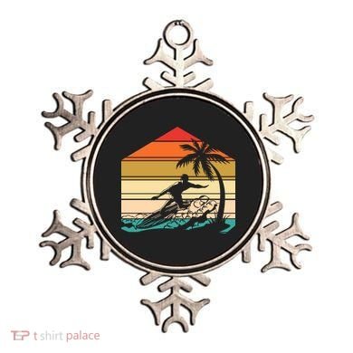 Surfer Summer Tropical Sunset Ornament