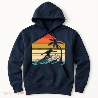 Surfer Summer Tropical Sunset Hoodie