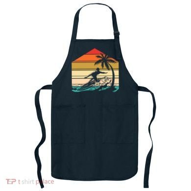 Surfer Summer Tropical Sunset Apron