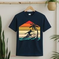 Surfer Summer Tropical Sunset T-Shirt thumb 2