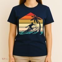 Surfer Summer Tropical Sunset T-Shirt thumb 4