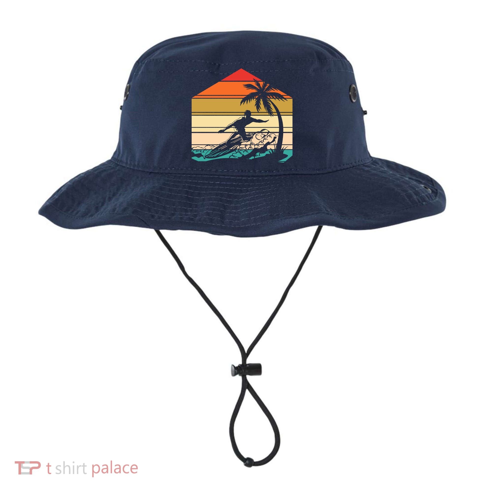 Surfer Summer Tropical Sunset Bucket Hat