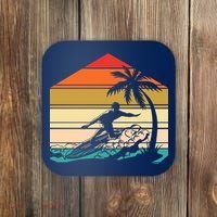 Surfer Summer Tropical Sunset Coaster thumb 0