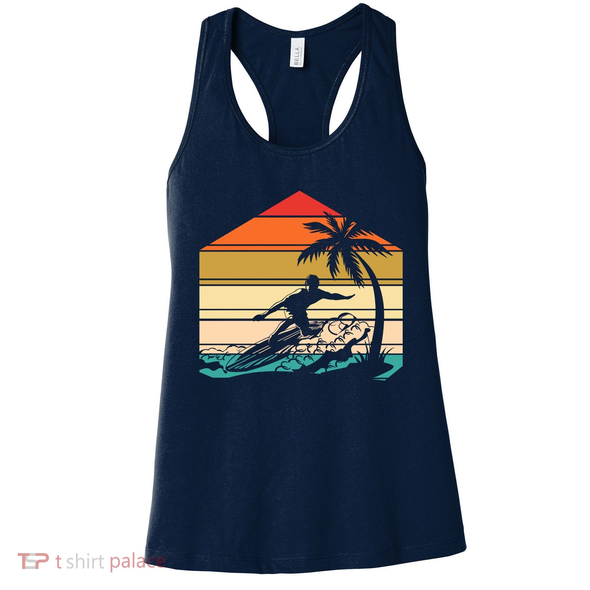 Surfer Summer Tropical Sunset Women's Tank Top