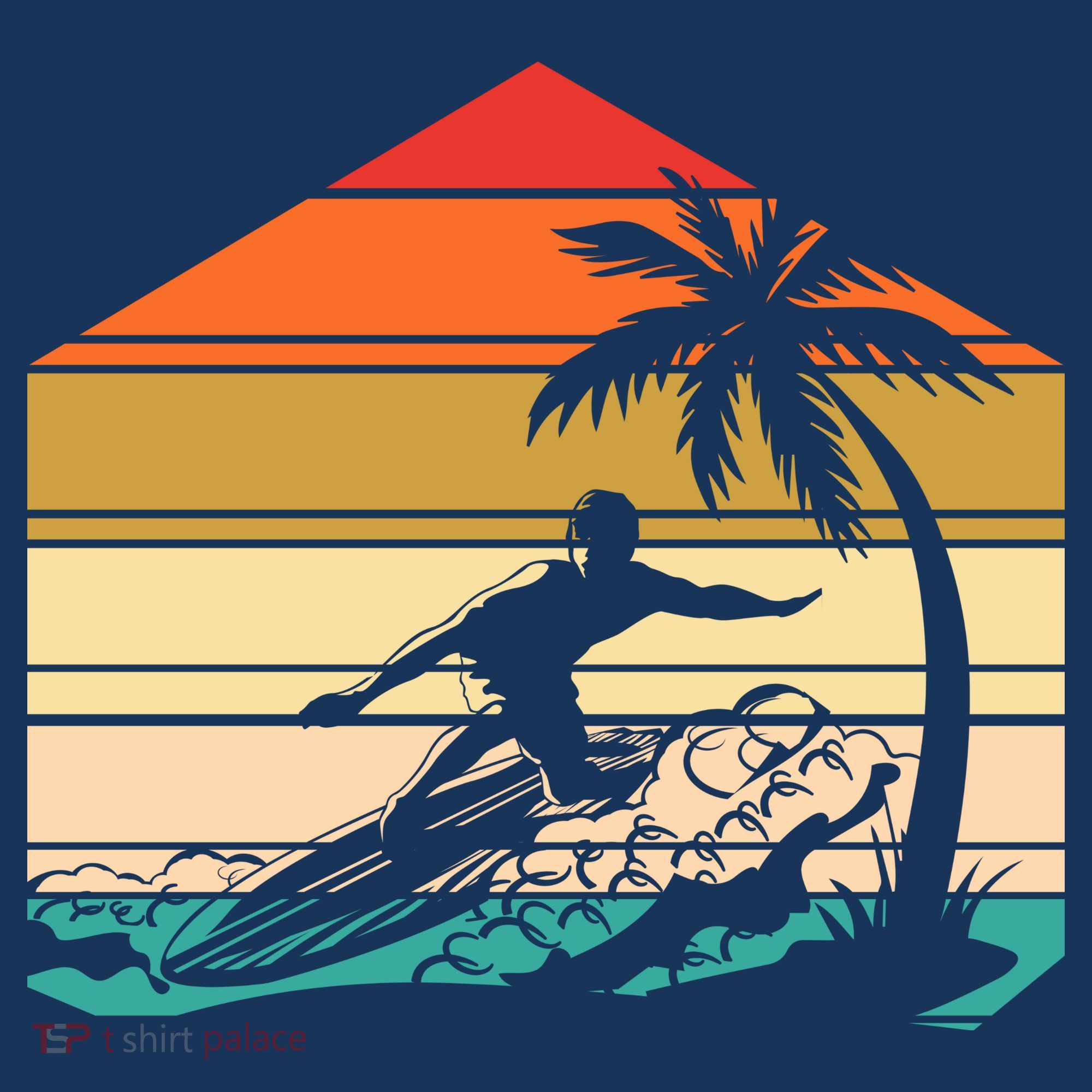 Surfer Summer Tropical Sunset Women's Tank Top