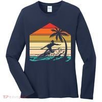 Surfer Summer Tropical Sunset Women's Long Sleeve Shirt thumb 0