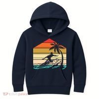 Surfer Summer Tropical Sunset Kids Hoodie thumb 0