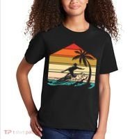 Surfer Summer Tropical Sunset Kids T-Shirt thumb 2
