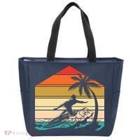 Surfer Summer Tropical Sunset Tote Bag thumb 0