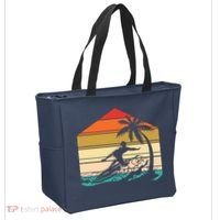 Surfer Summer Tropical Sunset Tote Bag thumb 2