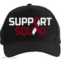 Support Squad Throat Oral Head & Neck Cancer Awareness Five-Panel Snapback Cap thumb 0