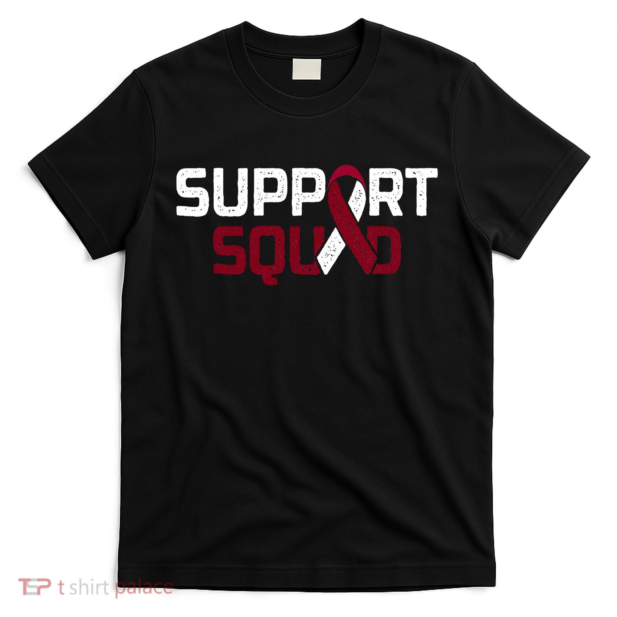 Support Squad Throat Oral Head & Neck Cancer Awareness T-Shirt