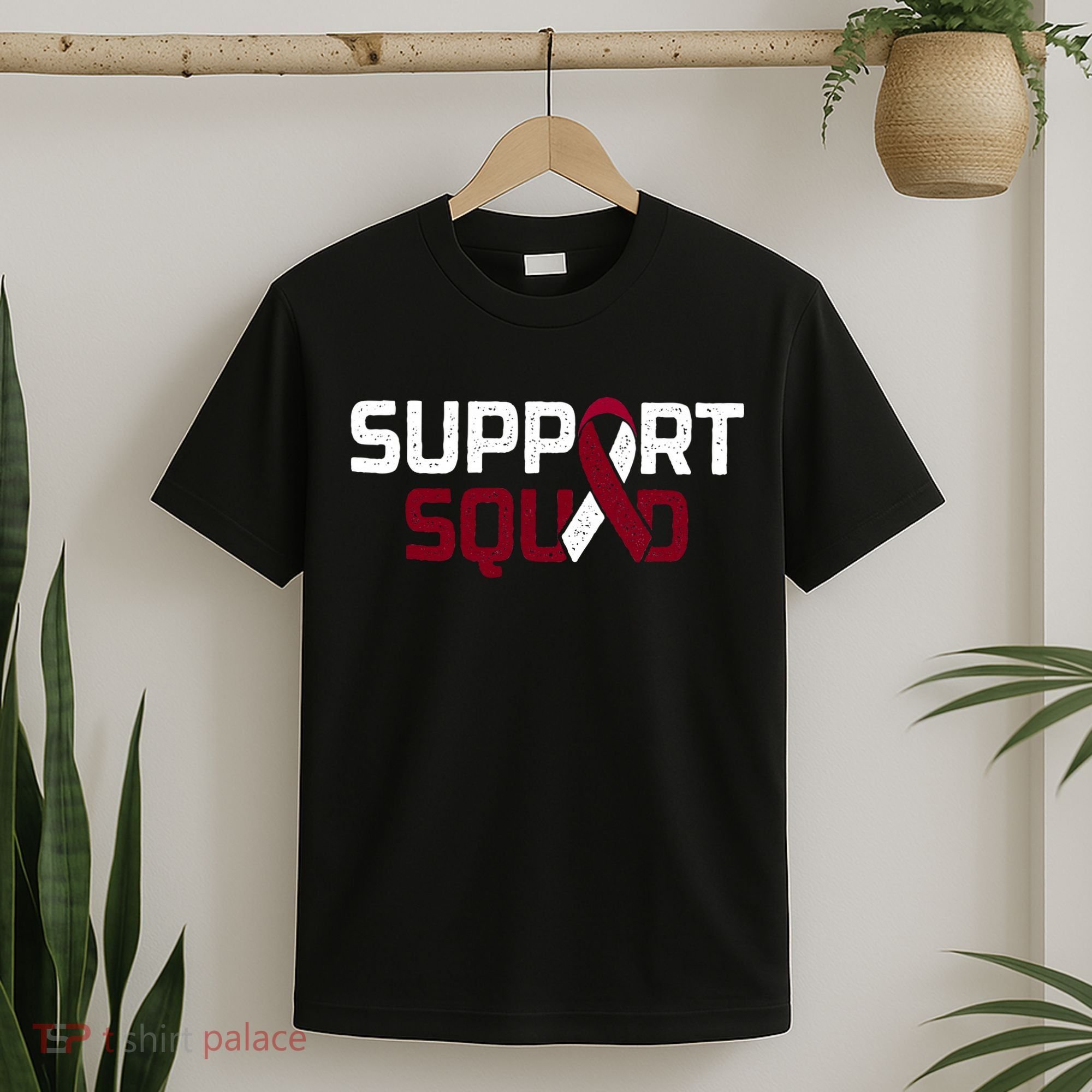 Support Squad Throat Oral Head & Neck Cancer Awareness T-Shirt