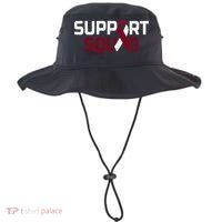 Support Squad Throat Oral Head & Neck Cancer Awareness Bucket Hat thumb 0