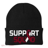 Support Squad Throat Oral Head & Neck Cancer Awareness Beanie thumb 0