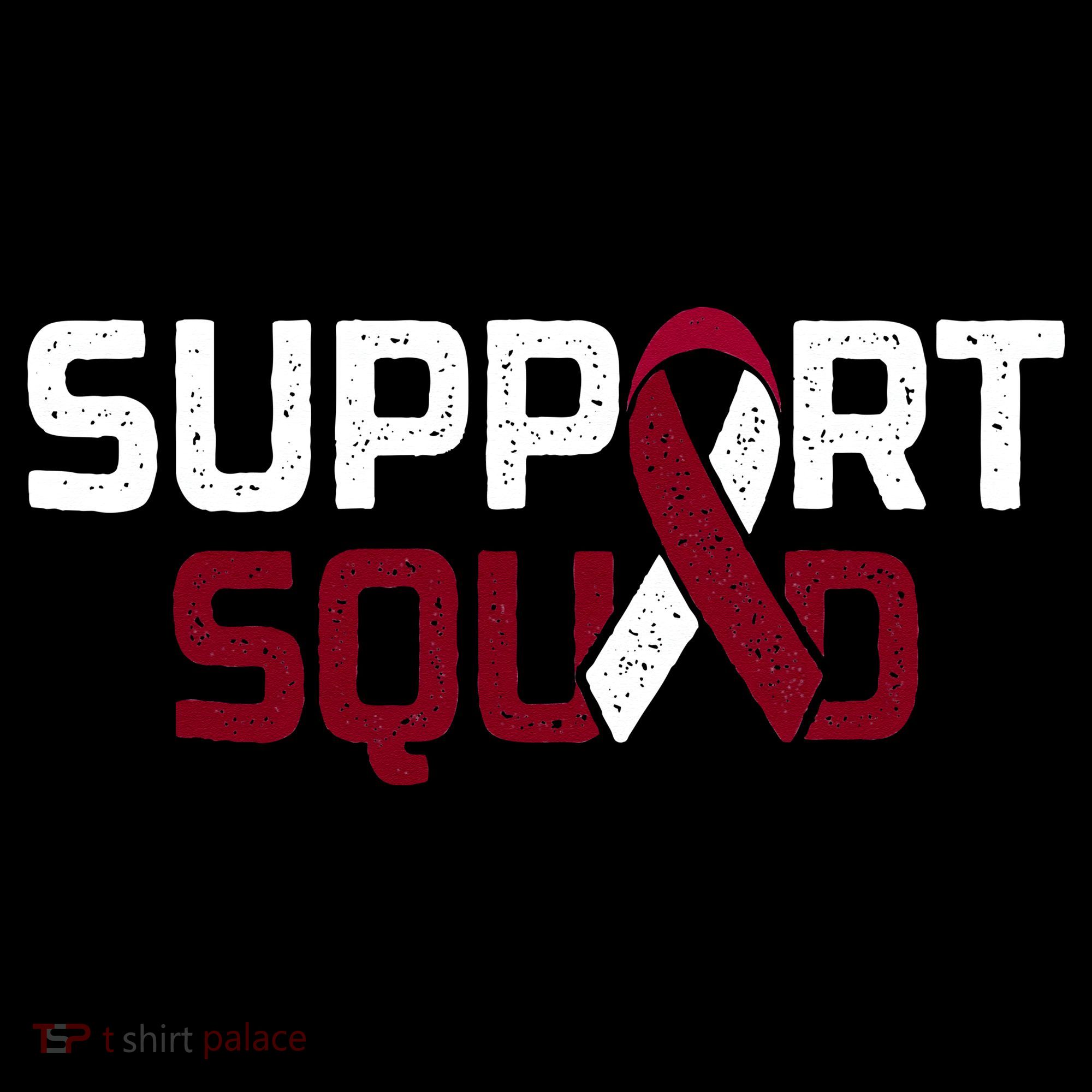 Support Squad Throat Oral Head & Neck Cancer Awareness Women's Hoodie