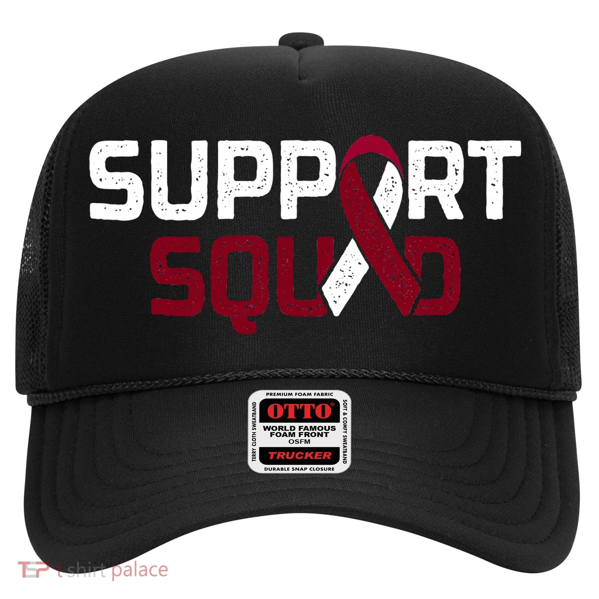 Support Squad Throat Oral Head & Neck Cancer Awareness Hat