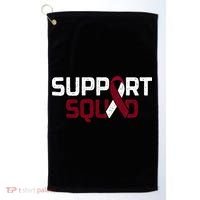 Support Squad Throat Oral Head & Neck Cancer Awareness Golf Towel thumb 0