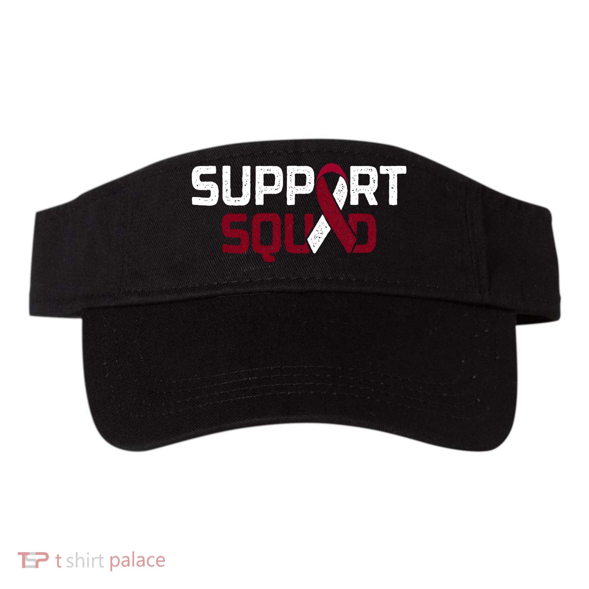 Support Squad Throat Oral Head & Neck Cancer Awareness Visor